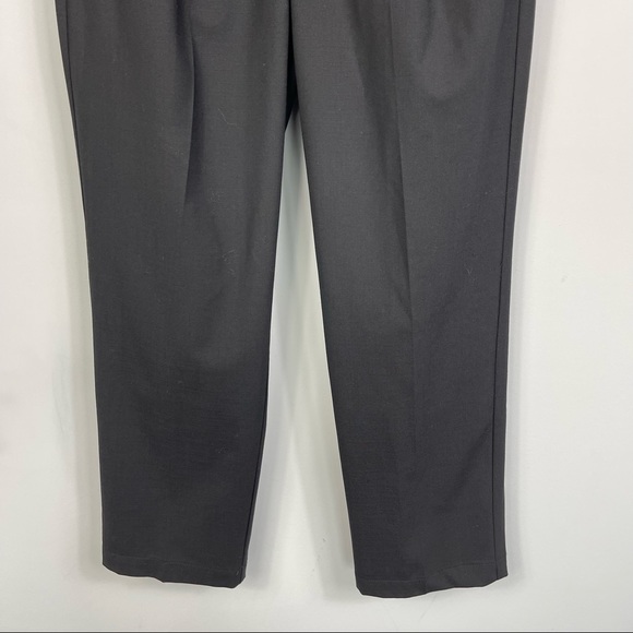 Universal Standard Wool Cropped Trousers High Waisted Pleated Front Pants 4XS 0 - Picture 5 of 16